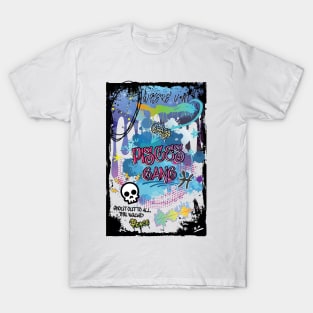 Zodiac Majesty Pisces Graffiti T-Shirt